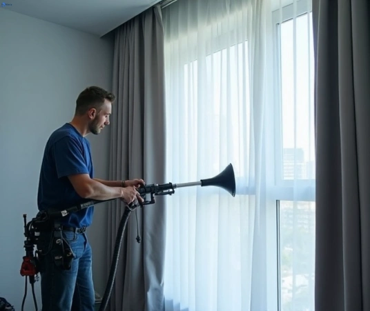 Professional commercial curtain cleaning process equipment Matty Curtain Cleaning mooloolaba